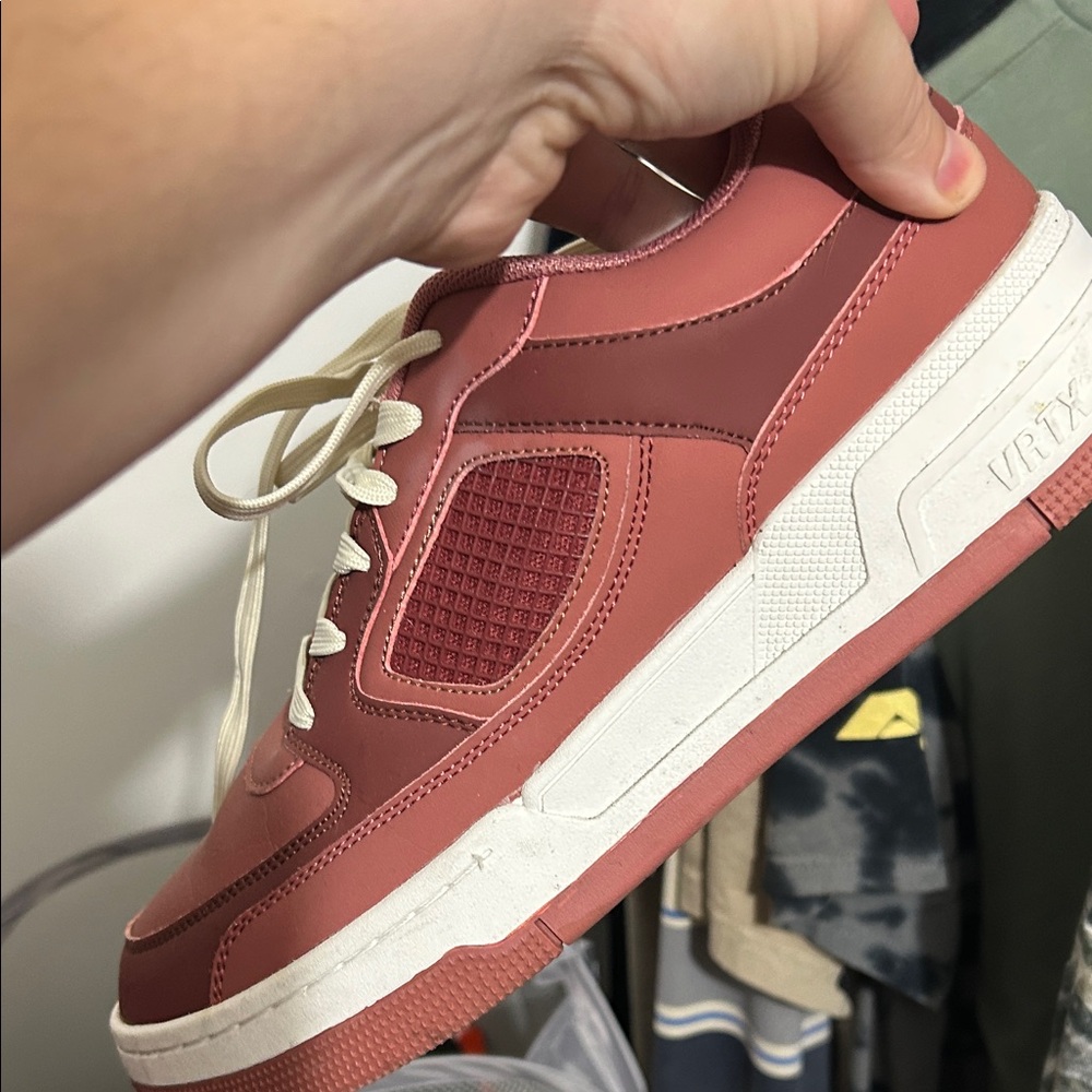 Stylish Pink Sneakers with White Soles